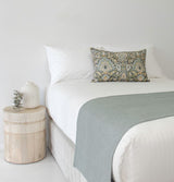 Hotel Bed Runner QUOTE - PISTACHIO