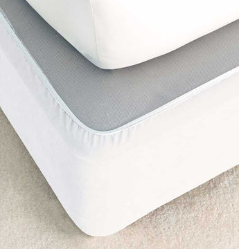 White Bed Wrap Faux Suede | Hotel Bed Wraps