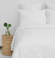 Soft Hotel Sateen Stripe Quilt Cover