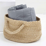 Light Grey Quilted Bed Valance