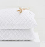 Quilted Pillow Protector – Stain Resistant, Washable