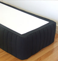 Black Quilted Bed Valance